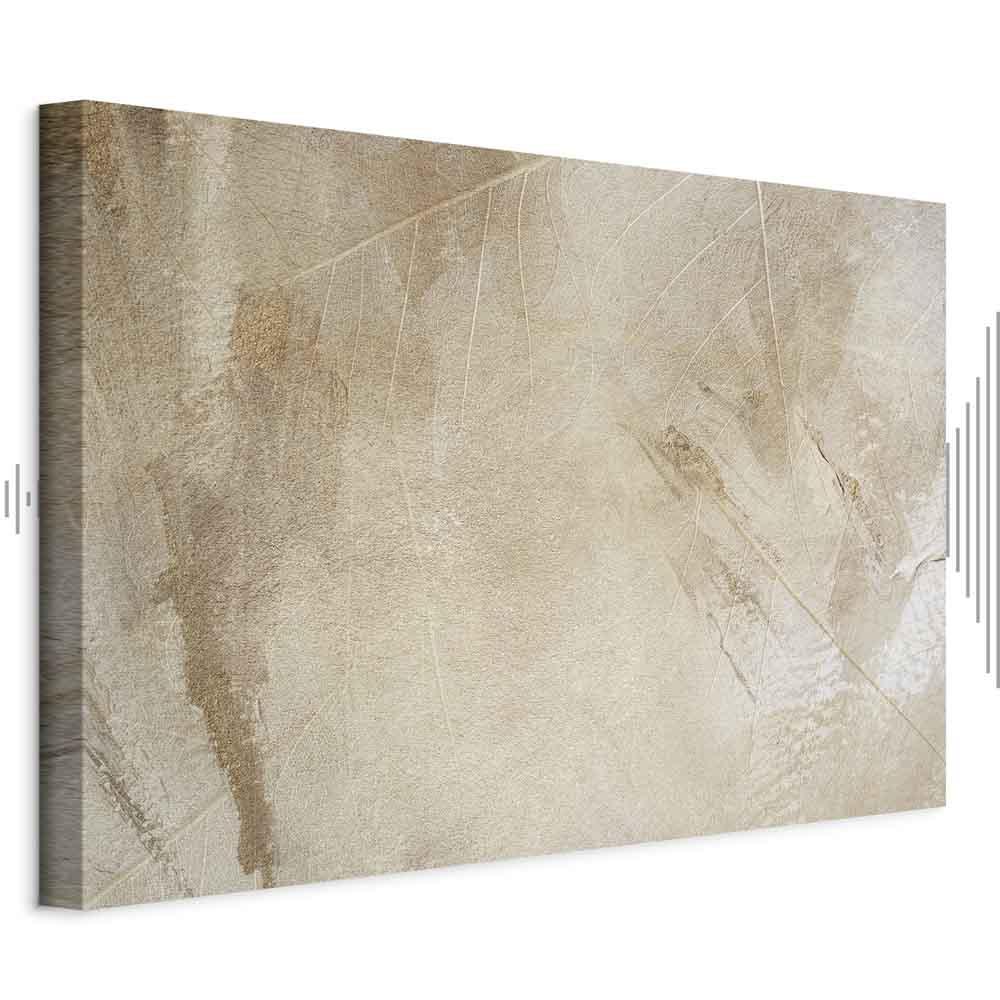 Abstrakt billede på lærred Fredelig fortælling 1-delt bredformat - 60 x 40 cm - Akustisk