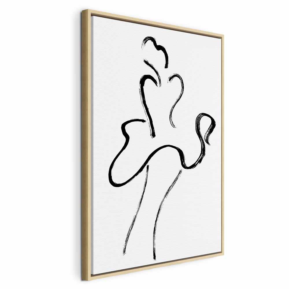 Billede på lærred Marylin lodret - kvinde motiv - 80 x 120 cm - I en naturlig træramme