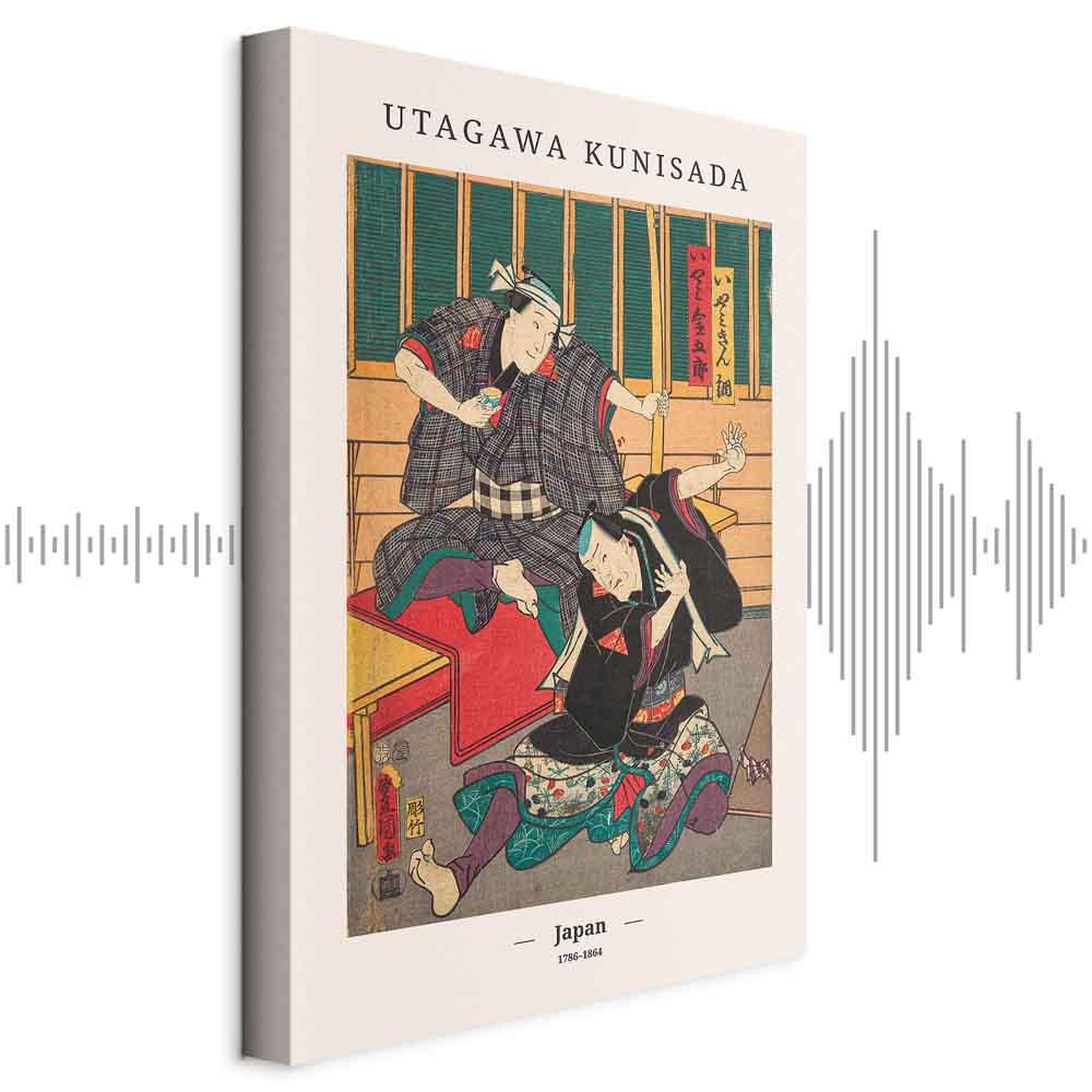 Lærredsbillede Utagawa Kunisada Japan - 1-delt lodret vægbillede - 80 x 120 cm - Akustisk