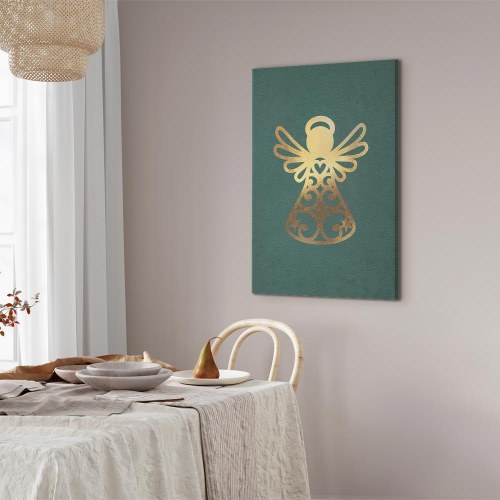 Billede på lærred Angelic Christmas lodret