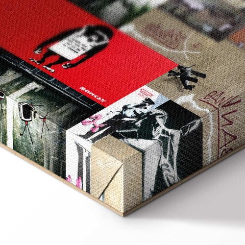 Lærredsbillede Art of Collage: Banksy IV