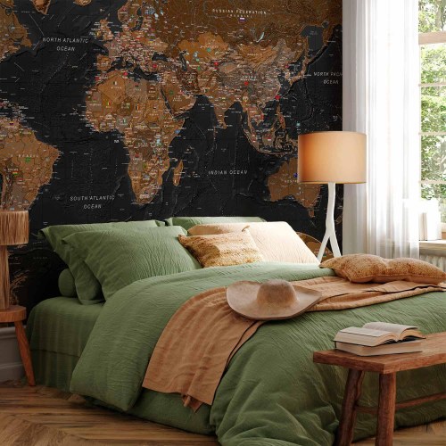 Fototapet verdenskort - Stylish Map