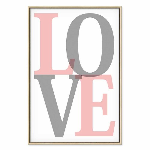 Lærredsbillede Grey Love 1 del - lodret
