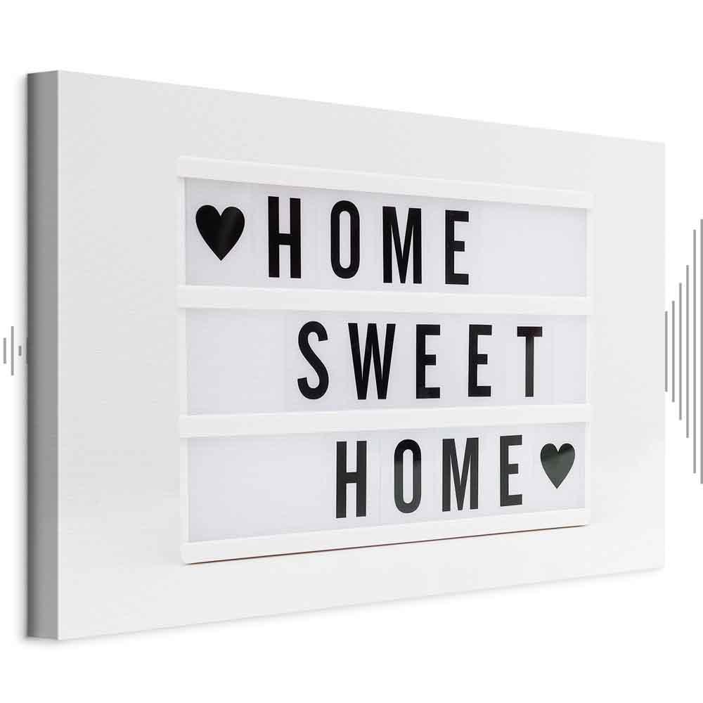 Lærredsbillede med citat - Cinema Light Box lodret - 60 x 40 cm - Akustisk