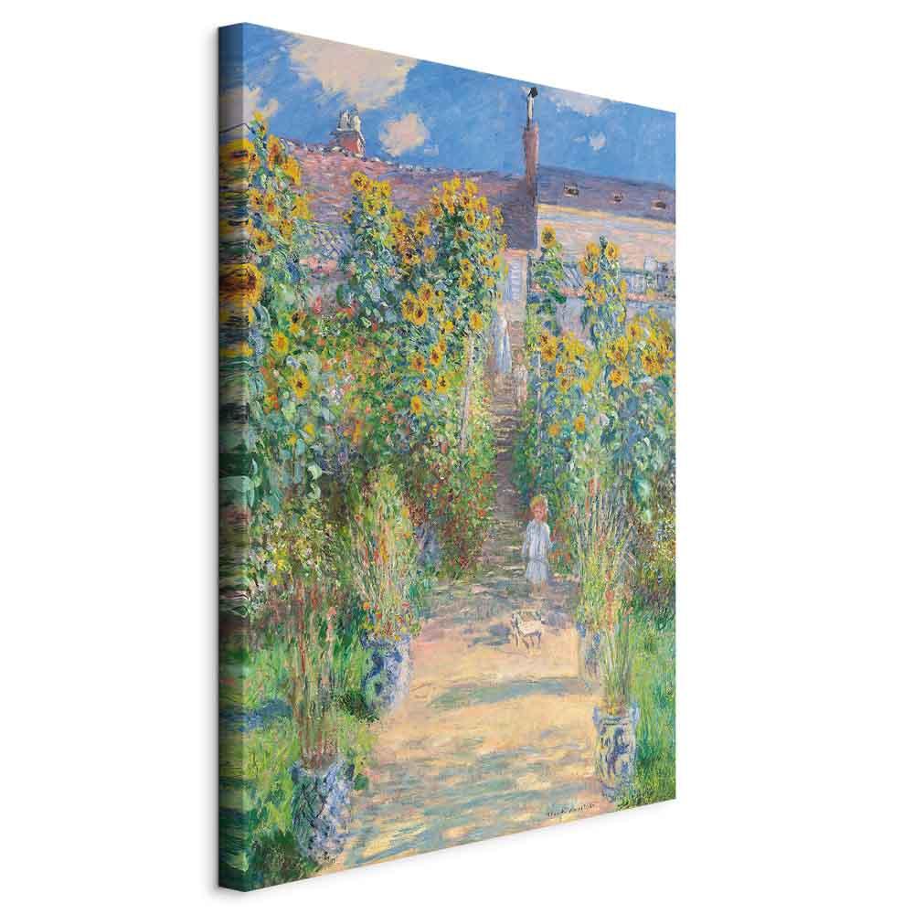 Claude Monet lærredsbillede - Monets have i Vétheuil - 40 x 60 cm - Standard