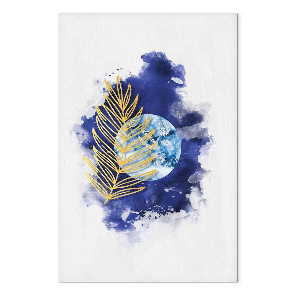 Lærredsbillede Magic Plant lodret - bladmotiv - 40 x 60 cm - Premium Print