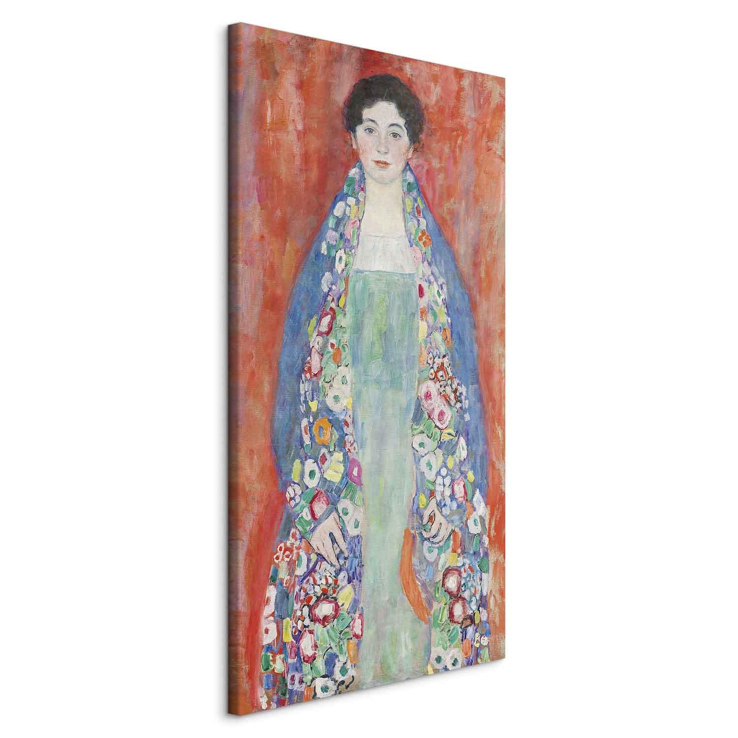 Gustav Klimt XXL lærredsbillede - Portræt af Fräulein Lieser - 110 x 220 cm