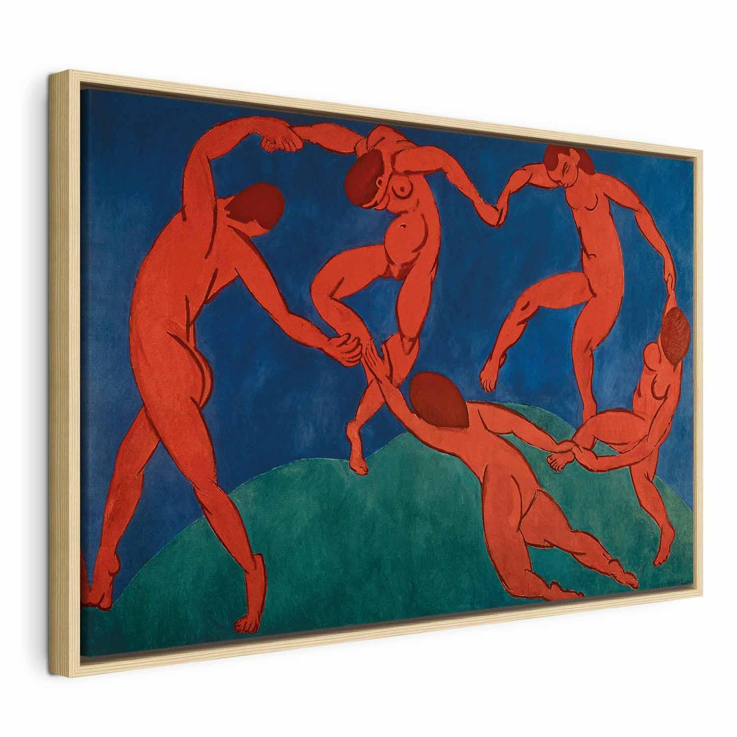 Henri Matisse Dans II billede på lærred - 90 x 60 cm - I en naturlig træramme