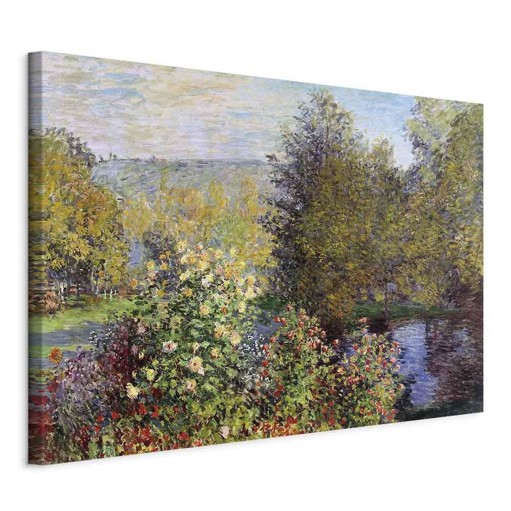 Claude Monet lærredsbillede - Haven i Montgeron detalje - 60 x 40 cm - Standard
