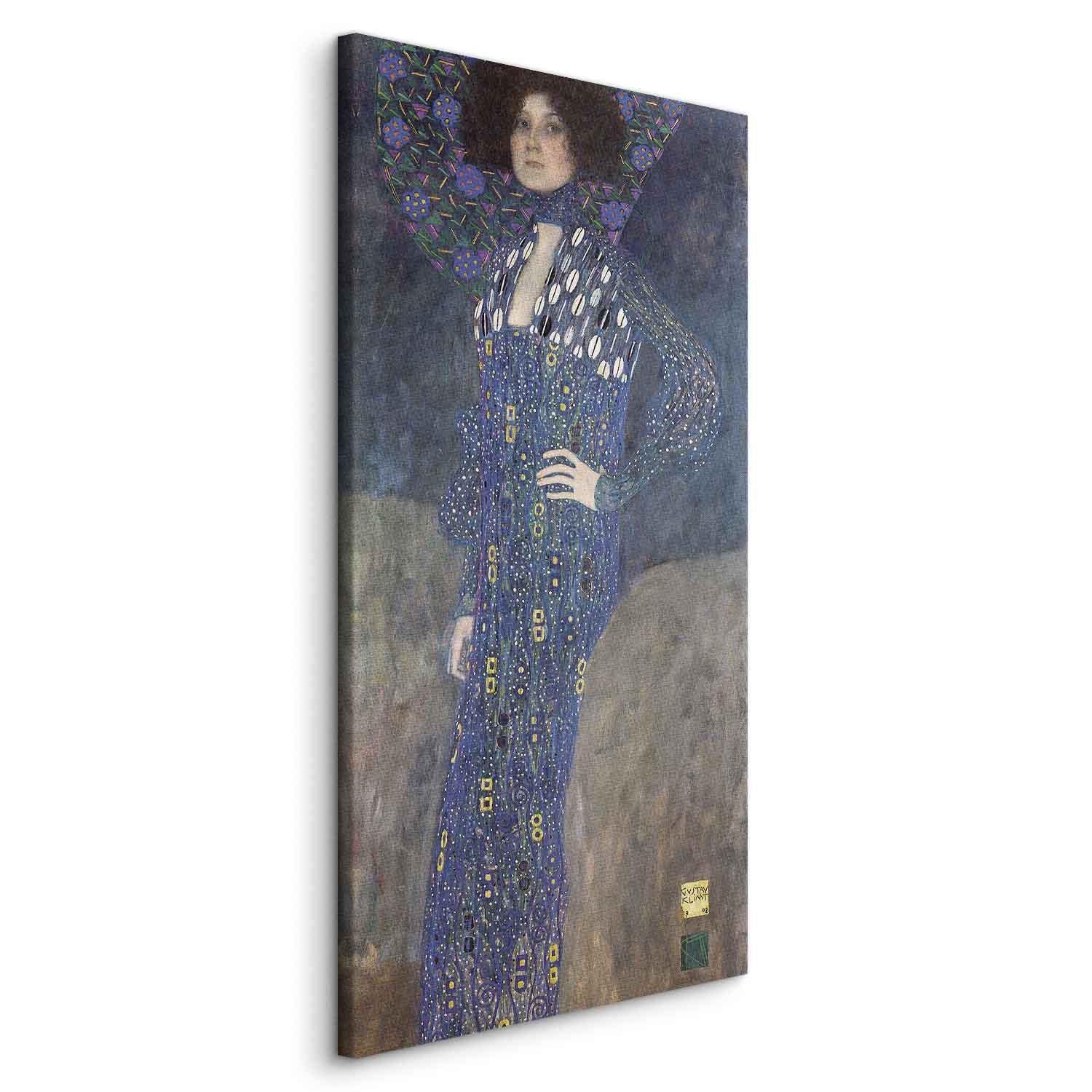 Gustav Klimt XXL-billede på lærred - Miss Emilie Flöge - 130 x 260 cm