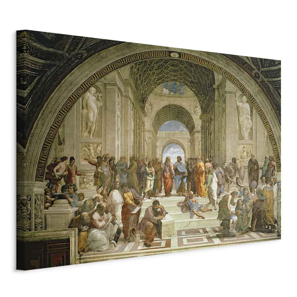 Raphael Skolen i Athen billede på lærred - 90 x 60 cm - Standard