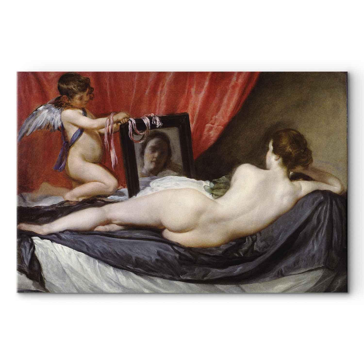 Diego Velázquez - Rokeby Venus lærredsbillede - 60 x 40 cm - Premium Print