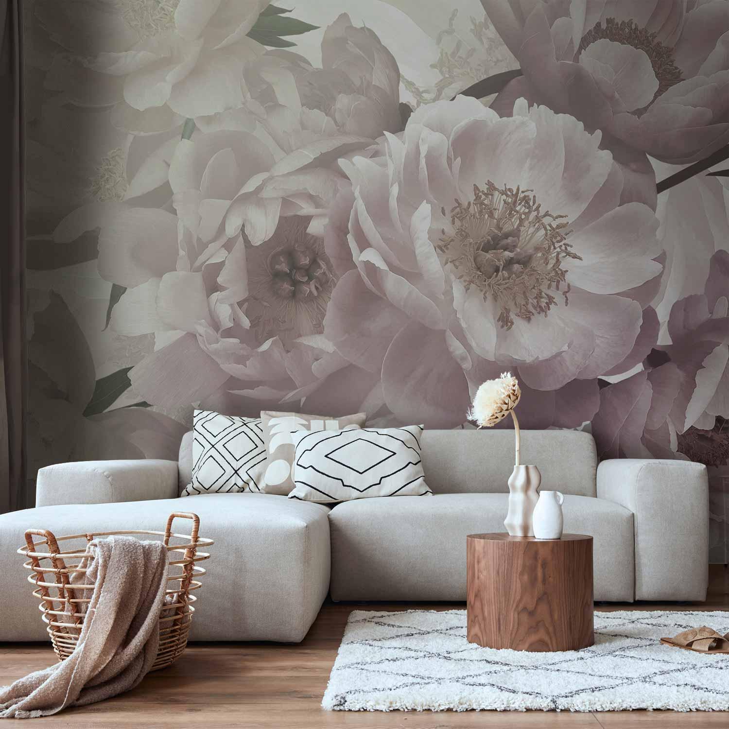 Fototapet Blomstrende Tanke med blomster - 400 x 280 cm - Premium