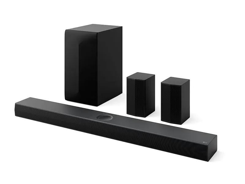 LG NS70TR - Højttalersystem - til hjemmebiograf - 5.1.1-kanal - trådløs - Bluetooth 5.1 - App-kontrolleret - 500 Watt (Total)