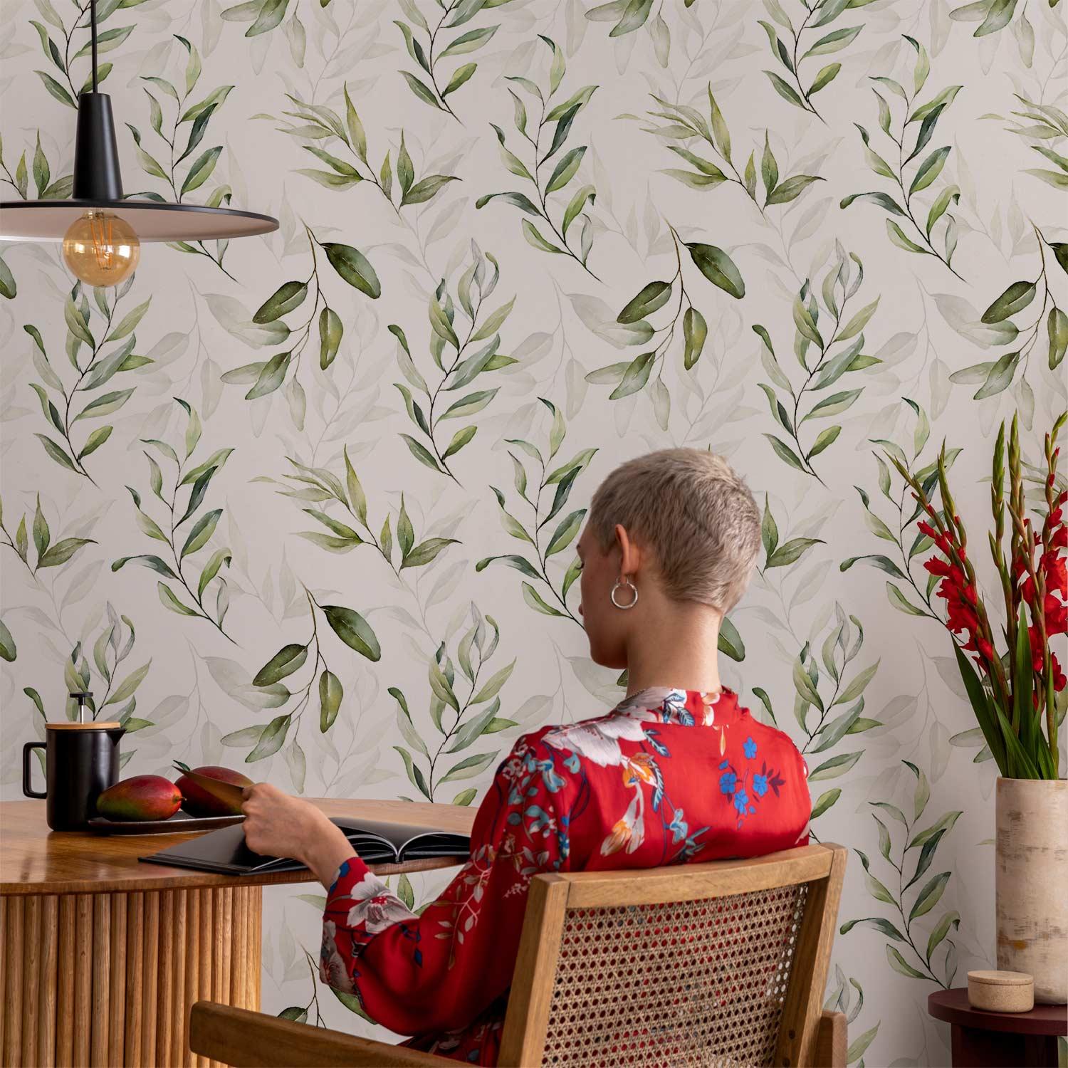 Bladtapet Naturlig Ynde - 50 x 1000 cm - Vandtæt