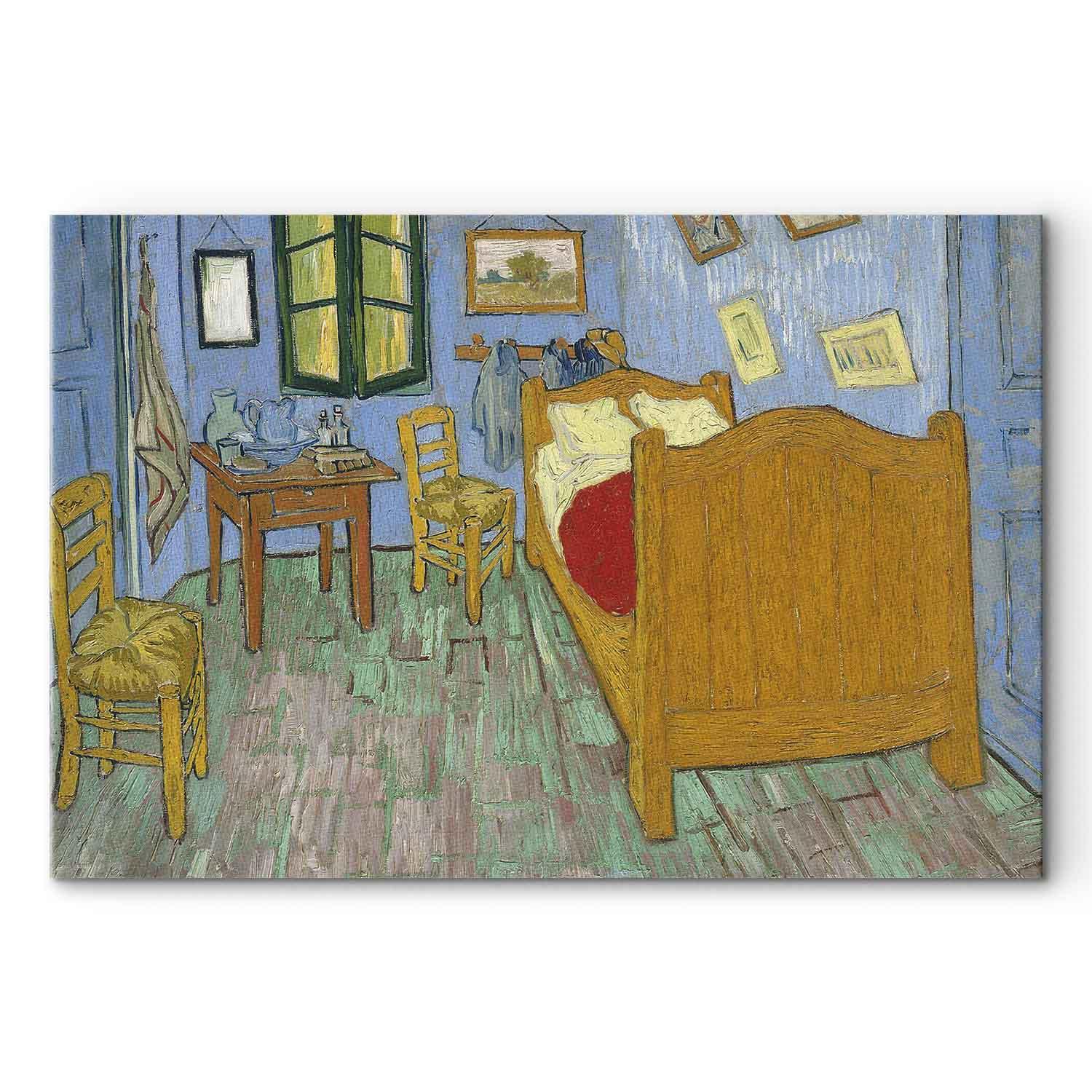 Vincent van Gogh La Chambre de Van Gogh billede på lærred - 120 x 80 cm - Premium Print