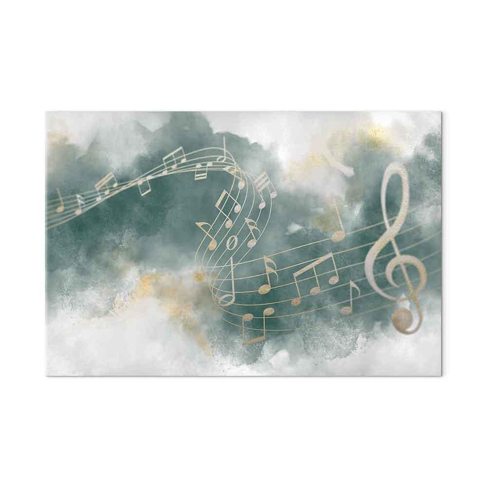 Lærredsbillede Melodien i salmen, 1 del, bredt - 90 x 60 cm - Premium Print