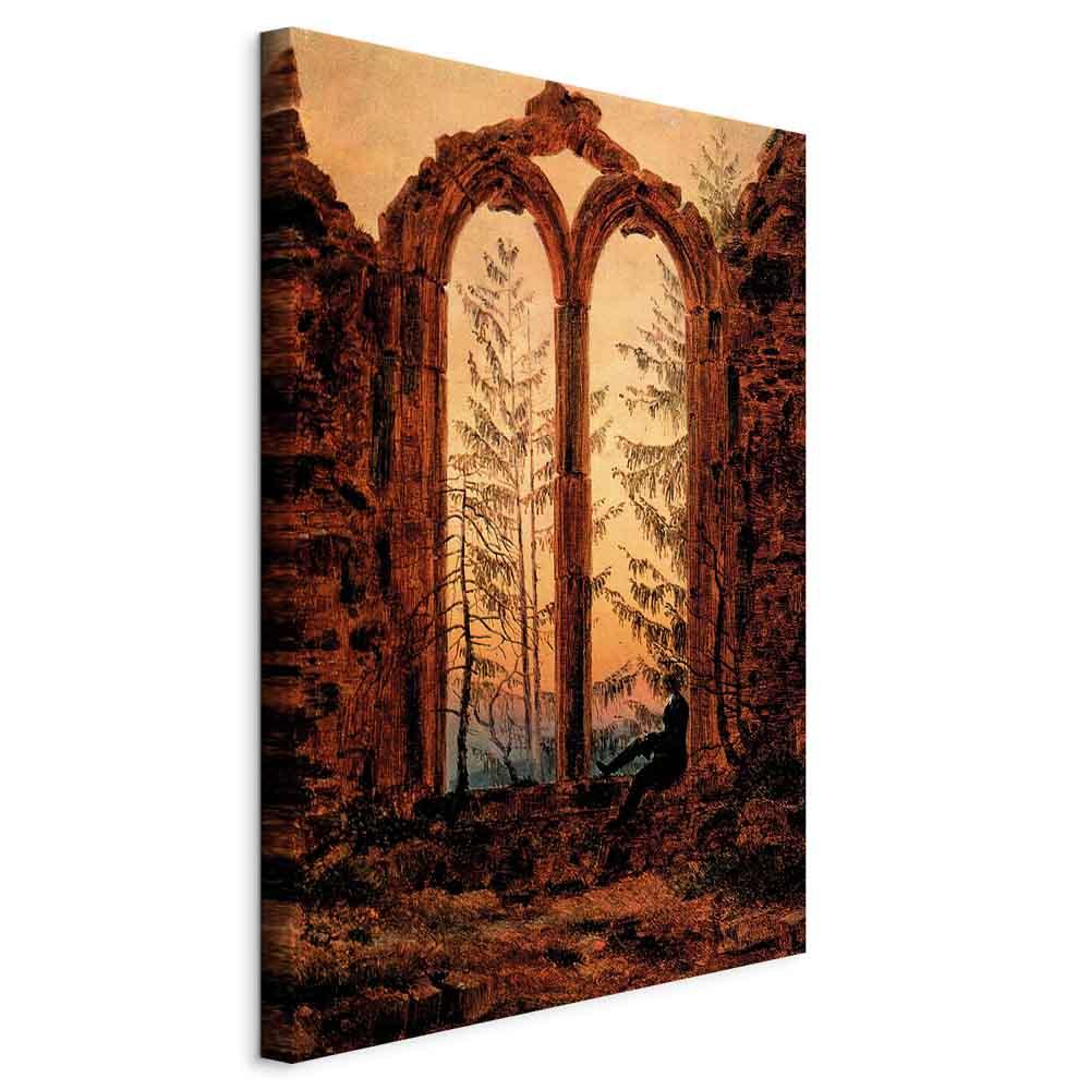 Caspar David Friedrich Drømmeren billede på lærred - 40 x 60 cm - Standard