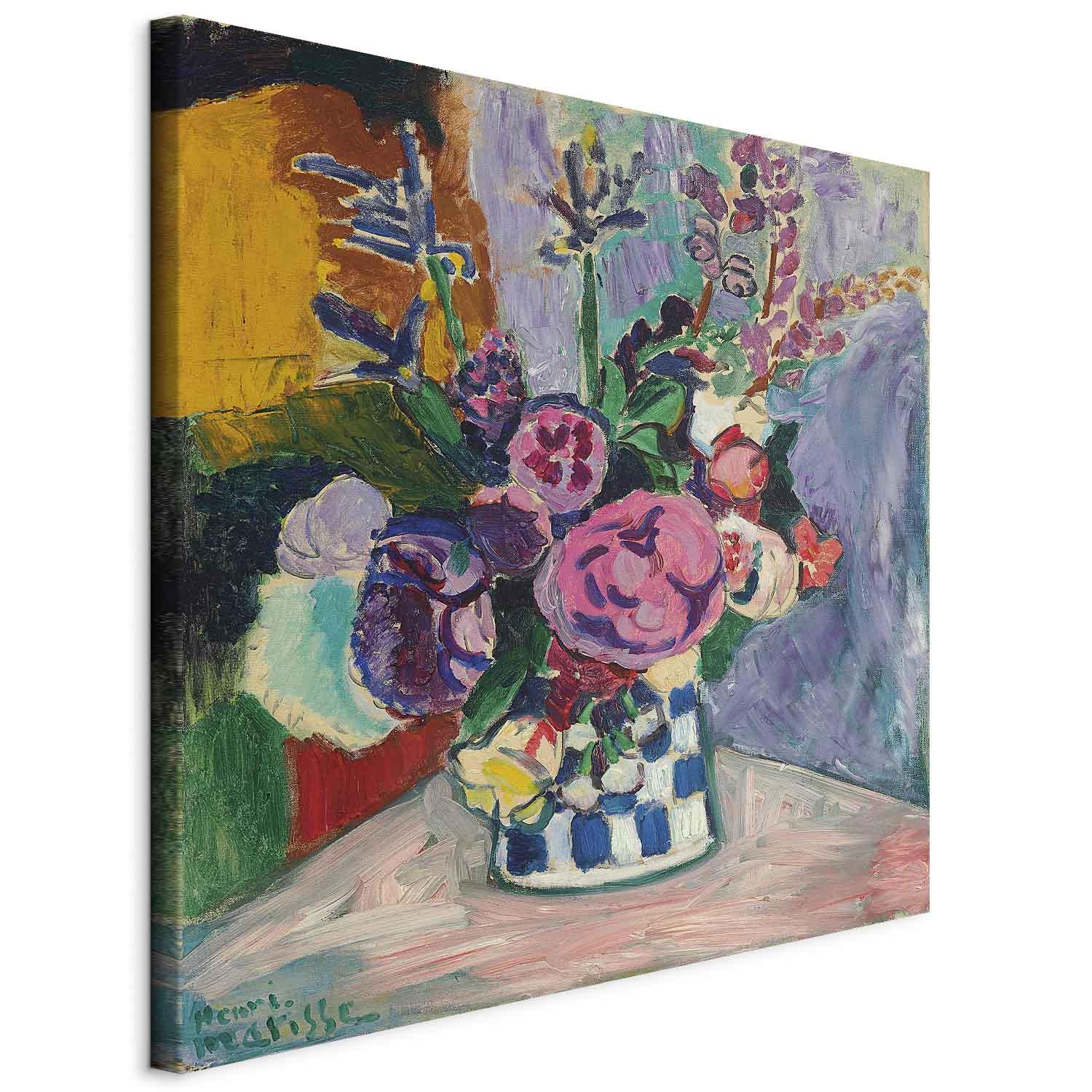 Henri Matisse Pæoner lærredsbillede - 40 x 40 cm - På italiensk lærred