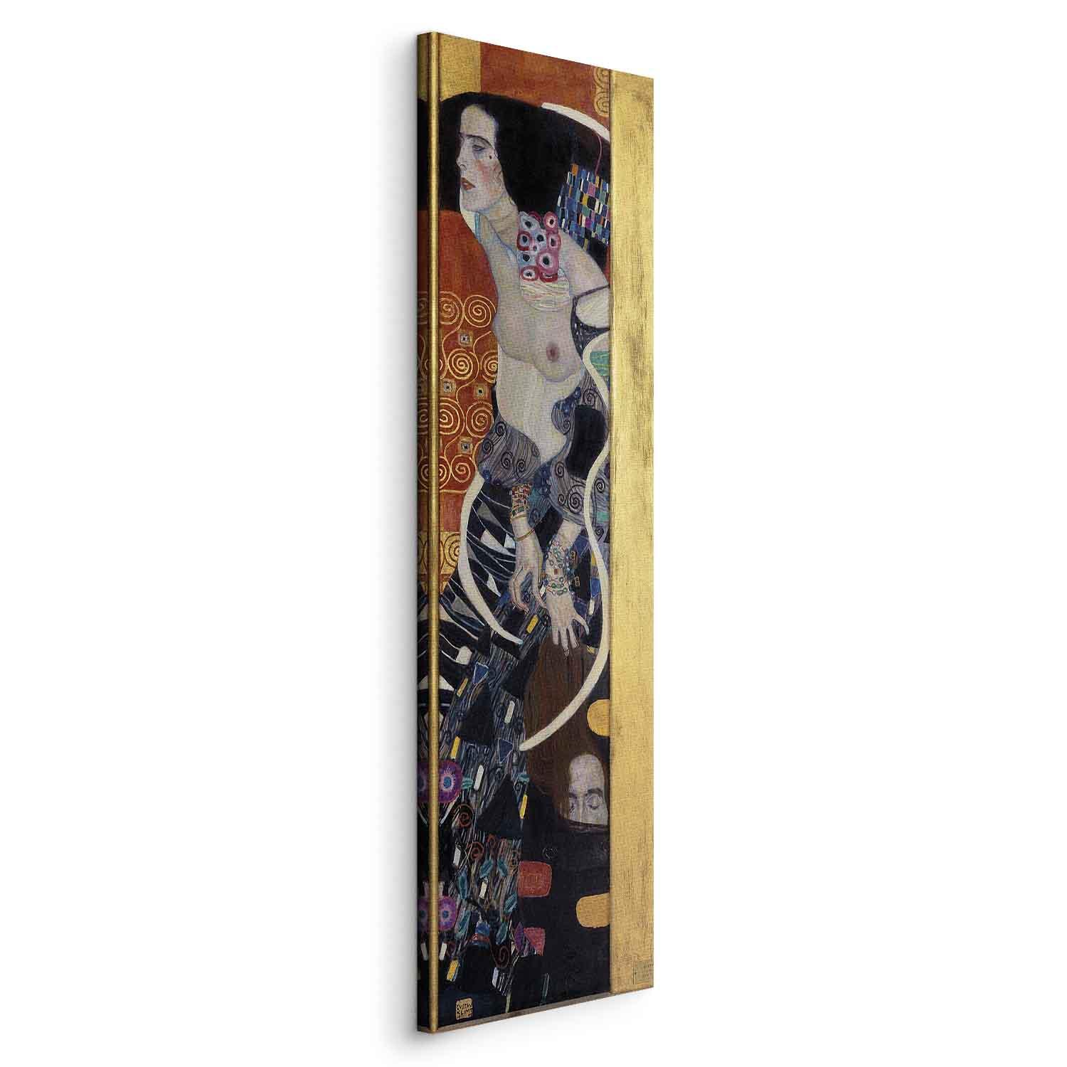 Gustav Klimt Judith II Salome billede på lærred - 40 x 120 cm - På italiensk lærred