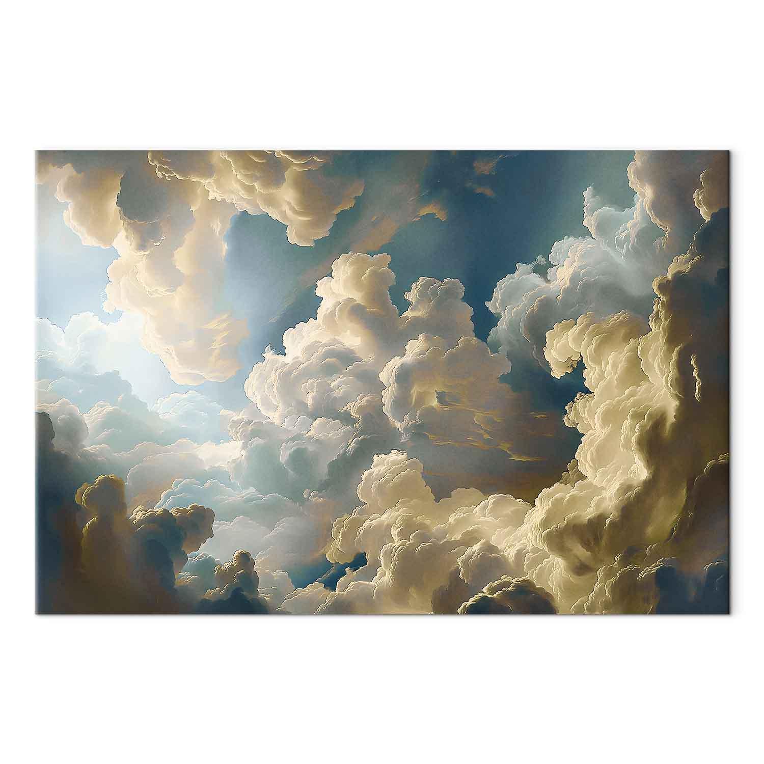 Lærredsbillede Sun and Shadows - himmel og skyer - 90 x 60 cm - Premium Print