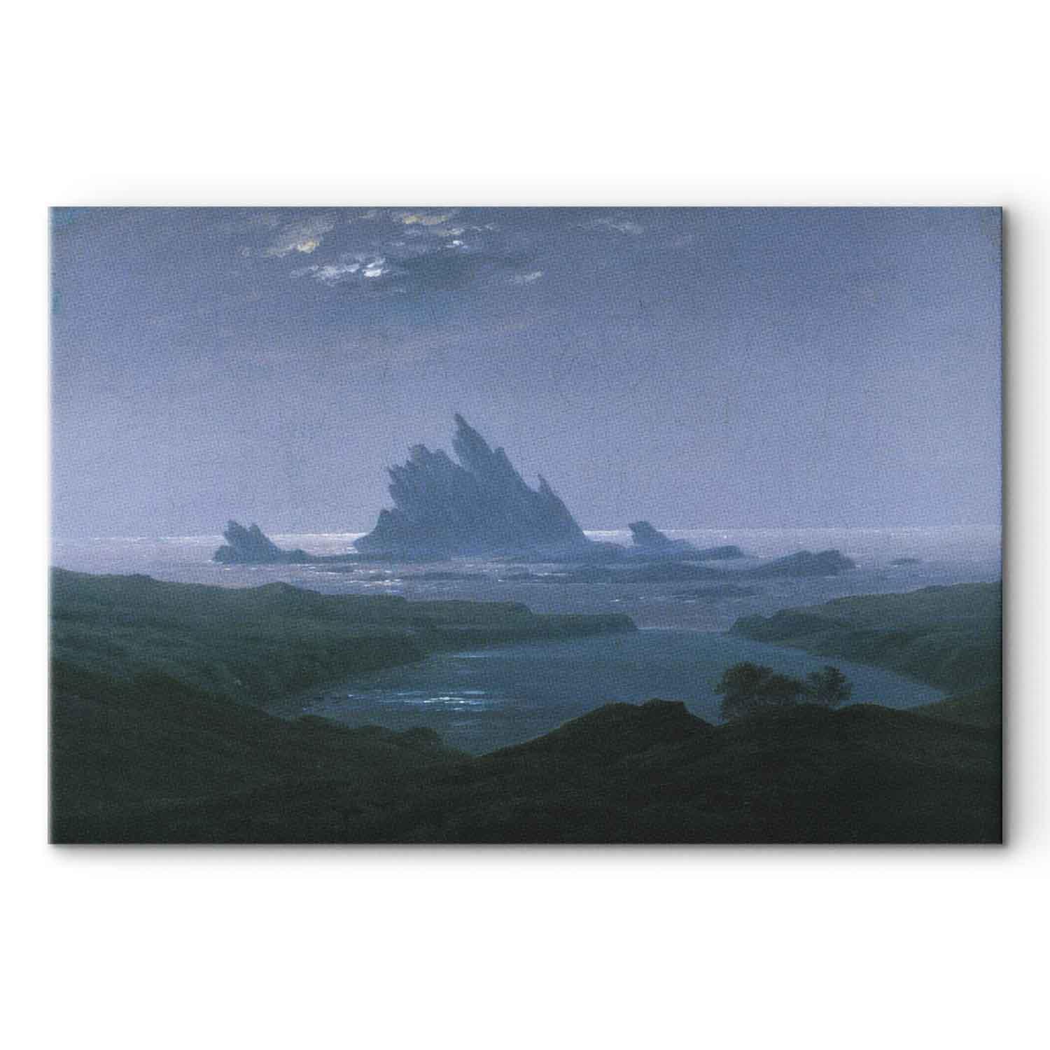 Billede på lærred - Caspar David Friedrich Klipperev på stranden - 120 x 80 cm - Premium Print
