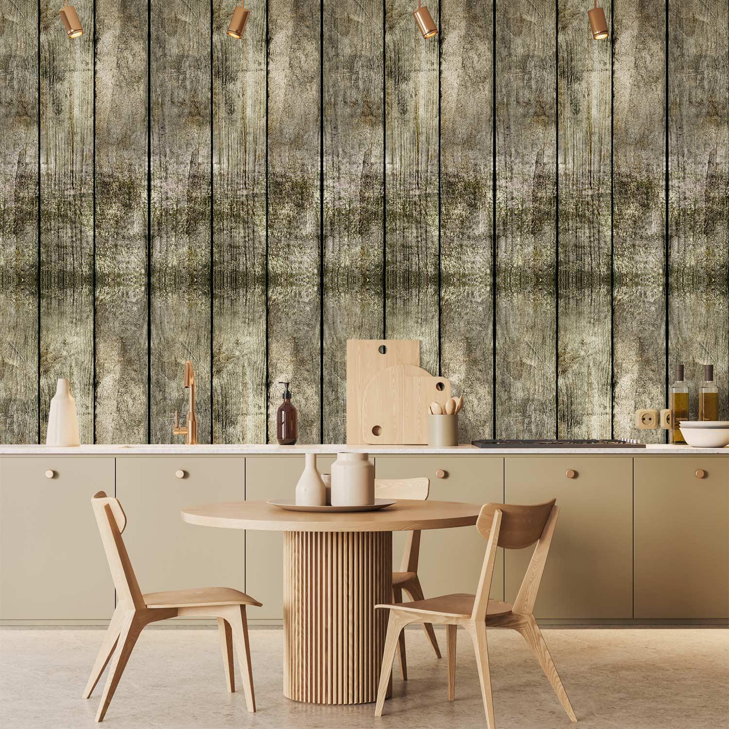 Fototapet Duften af Harpiks - tapet med trælook - 50 x 1000 cm - Vandtæt