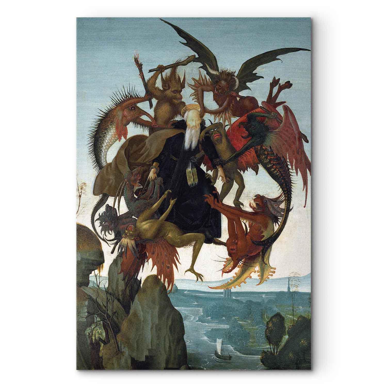 Michelangelo lærredsbillede - Sankt Antonius' pinsler - 80 x 120 cm - Premium Print