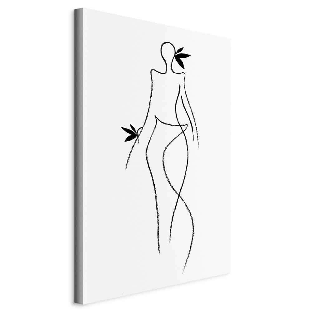 Lærredsbillede Exotic Dance lodret - kvindemotiv - 80 x 120 cm - På italiensk lærred