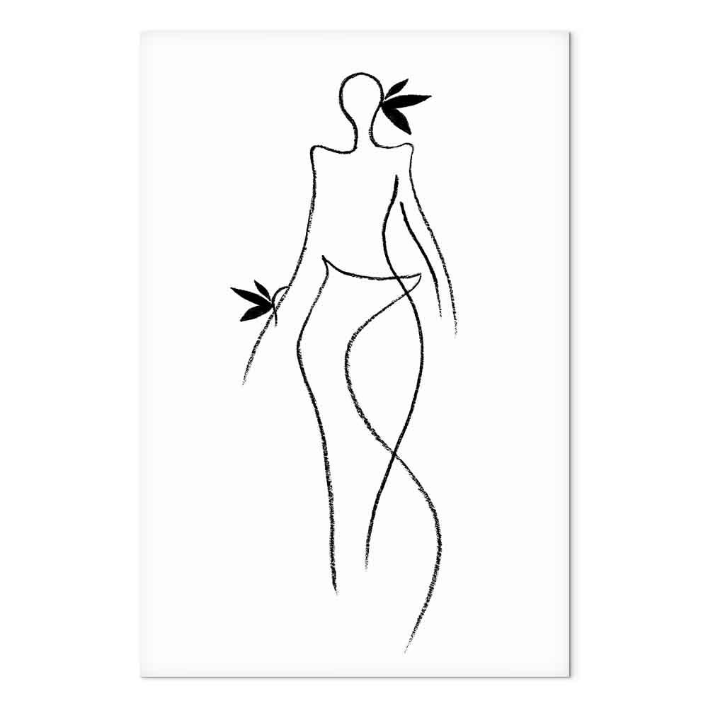 Lærredsbillede Exotic Dance lodret - kvindemotiv - 20 x 30 cm - Premium Print