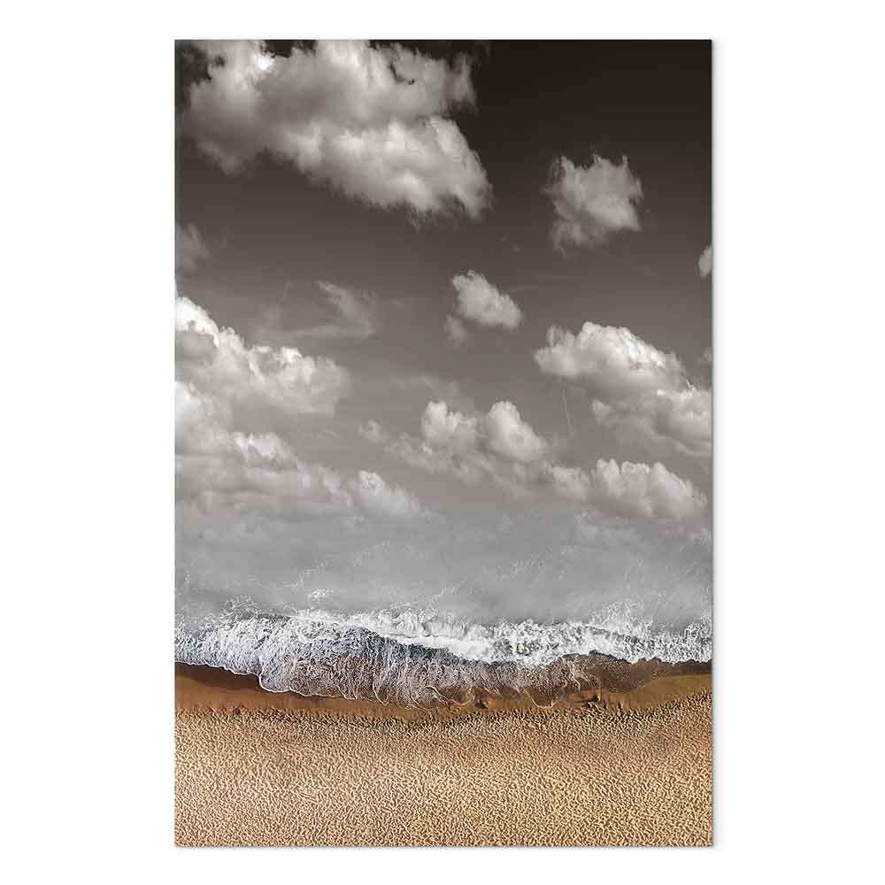 Lærredsbillede Sky Wave 1-delt lodret - strand og bølger - 20 x 30 cm - Premium Print