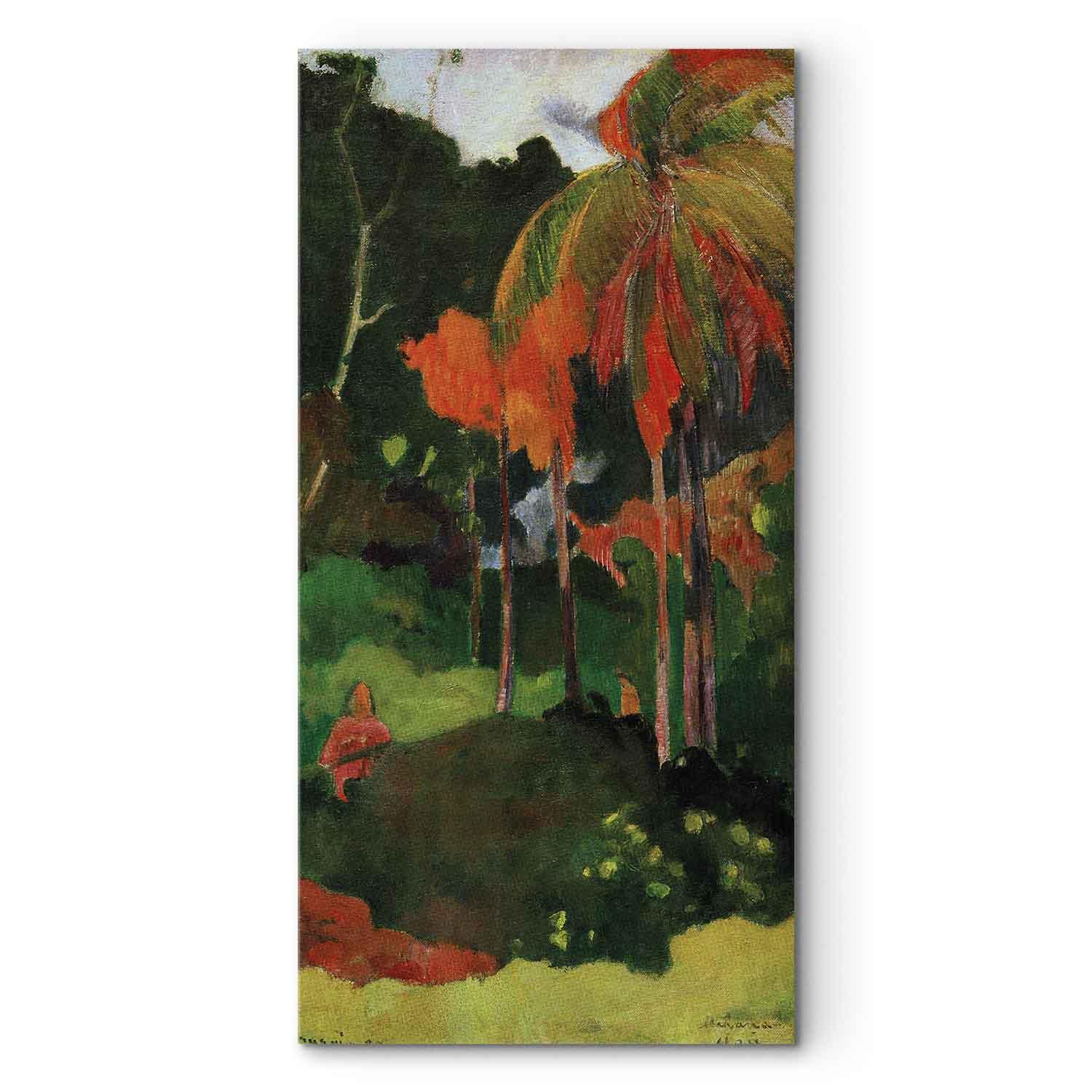 Paul Gauguin Mahana maa I lærredsbillede - 30 x 60 cm - Premium Print