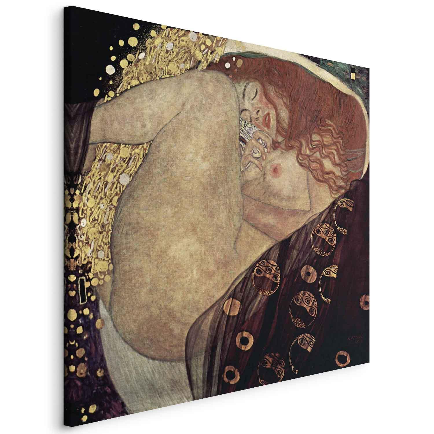 Gustav Klimt Danaë billede på lærred - 40 x 40 cm - Standard