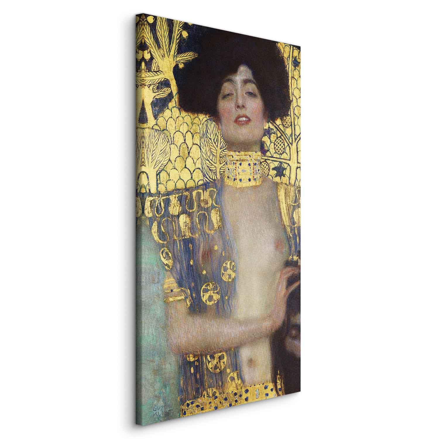 Gustav Klimt billede på lærred - Judith og Holofernes' hoved - 30 x 60 cm - På italiensk lærred