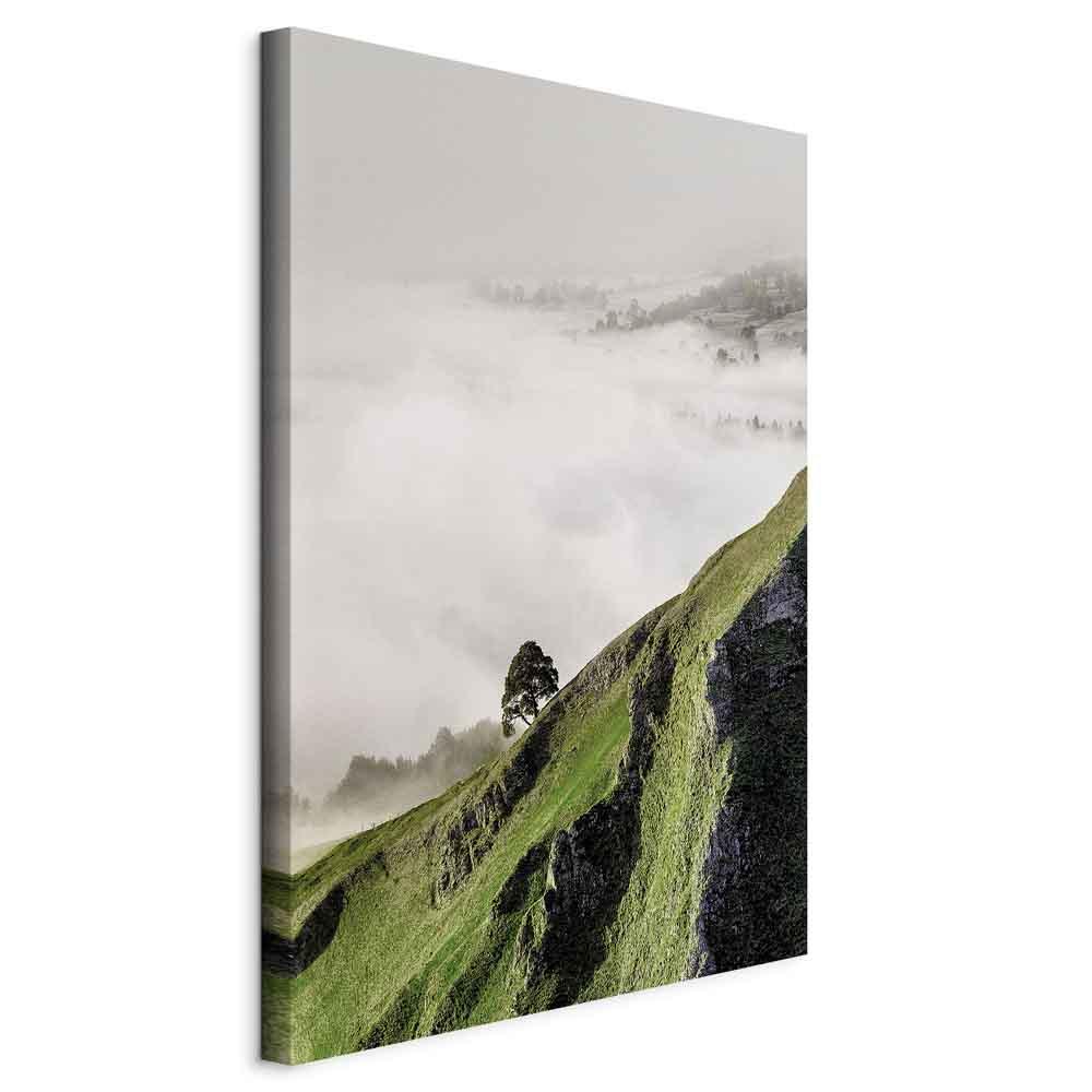 Lodret lærredsbillede Træ over skyerne - 40 x 60 cm - Standard