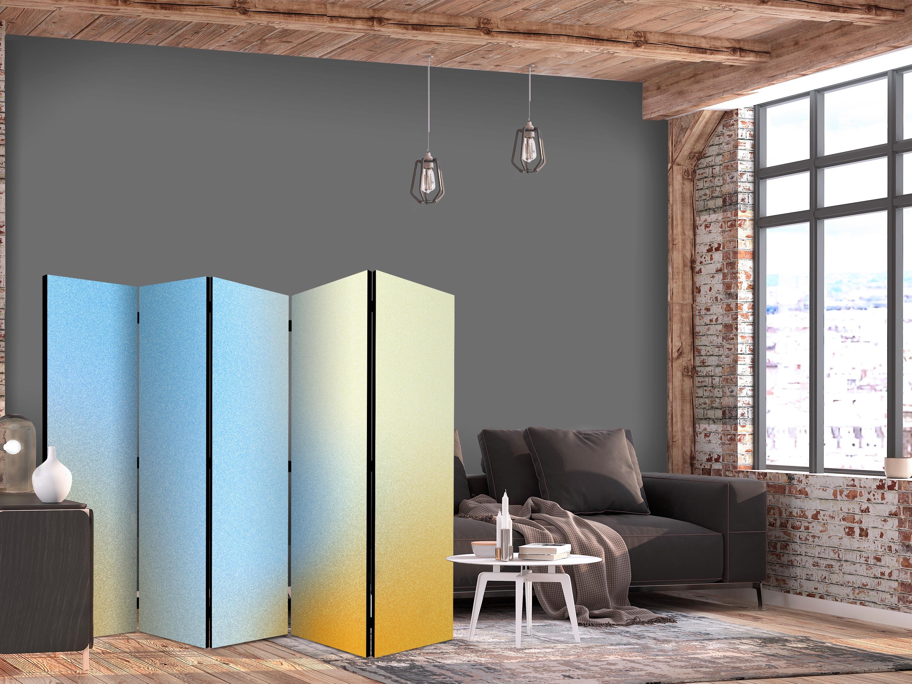5-panels rumdeler skærmvæg Energetisk Gradient 225 x 172 cm - 225 x 172 cm - Enkeltsiddet
