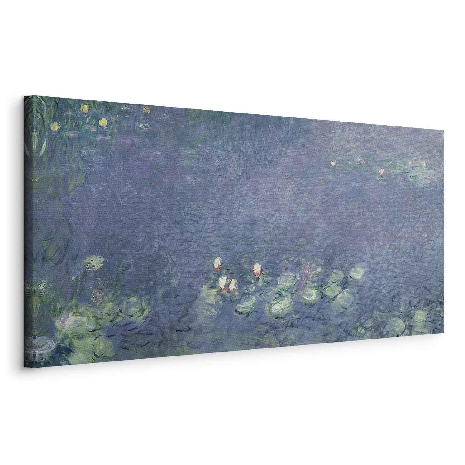 Claude Monet Åkander III billede på lærred 100 x 40 cm - 100 x 40 cm - På italiensk lærred