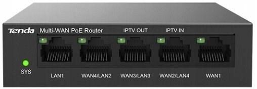 Tenda G0-5G-PoE router med 5 Gigabit-porte
