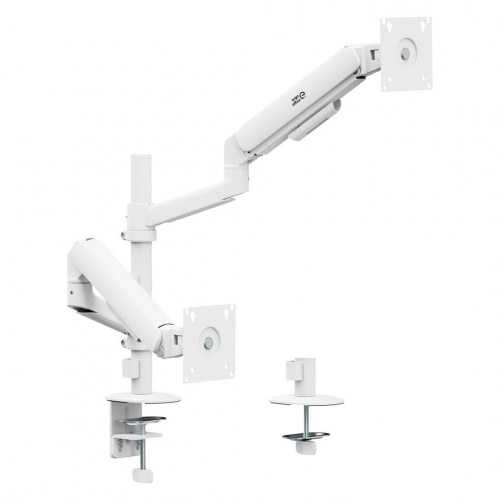 Ergo Office ER-692 W skærmholder til 2 skærme med gasfjeder 17-32" hvid