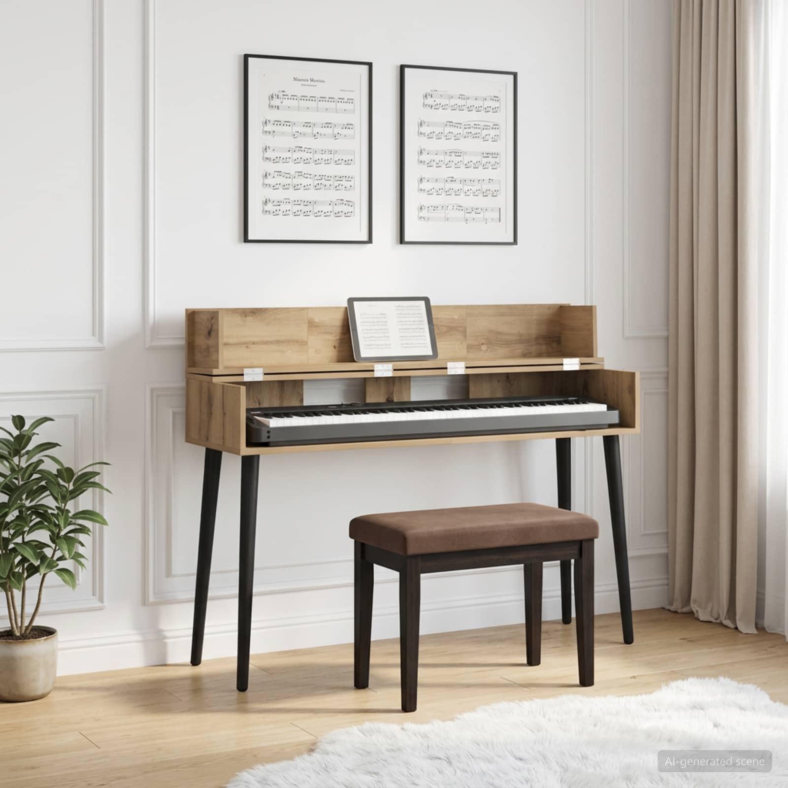 vidaXL Studiobord Artisan-eg 152 x 40 x 19,5 cm Konstrueret træ