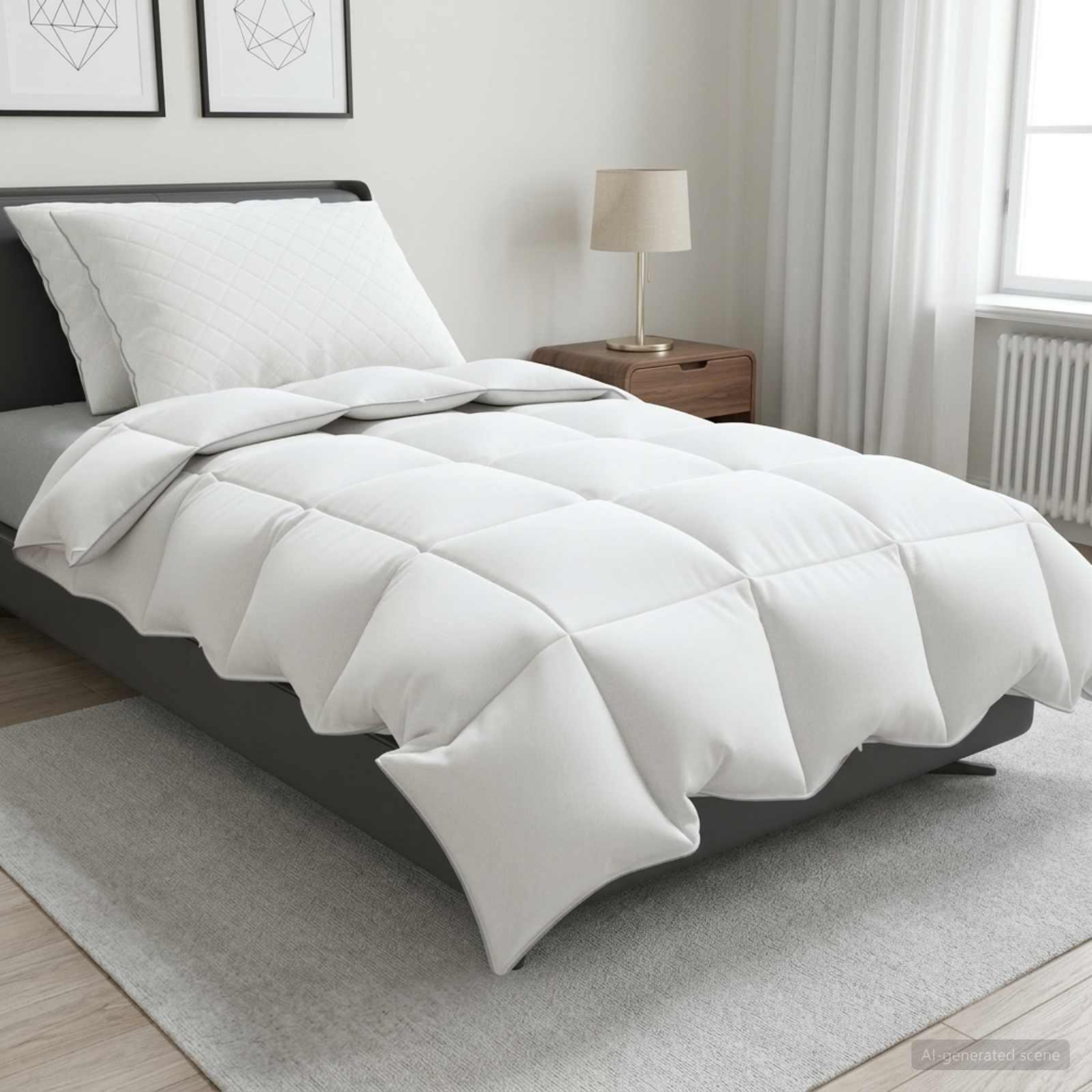 vidaXL 90% gåsedun dyne sæt FULDA 3 stk. 140 x 220 cm Hele sæsoner