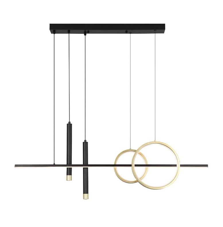 Pendellampe Combo 23 W 3.000 K sort/guld