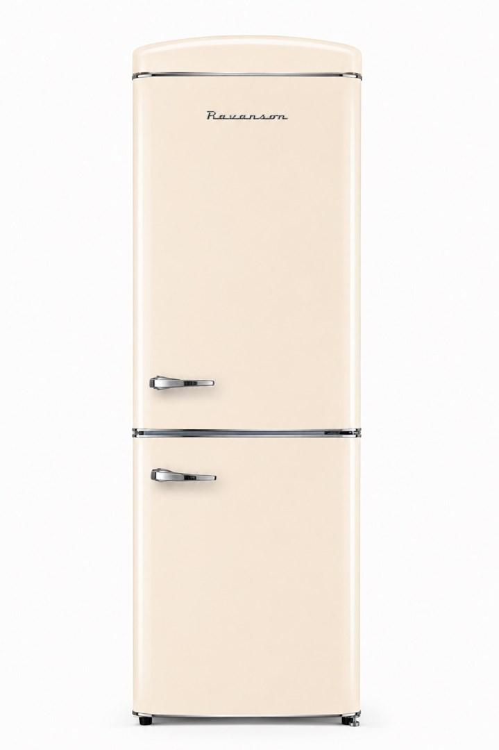 Ravanson LKK-315RM retro køleskab 315 l Total No Frost creme