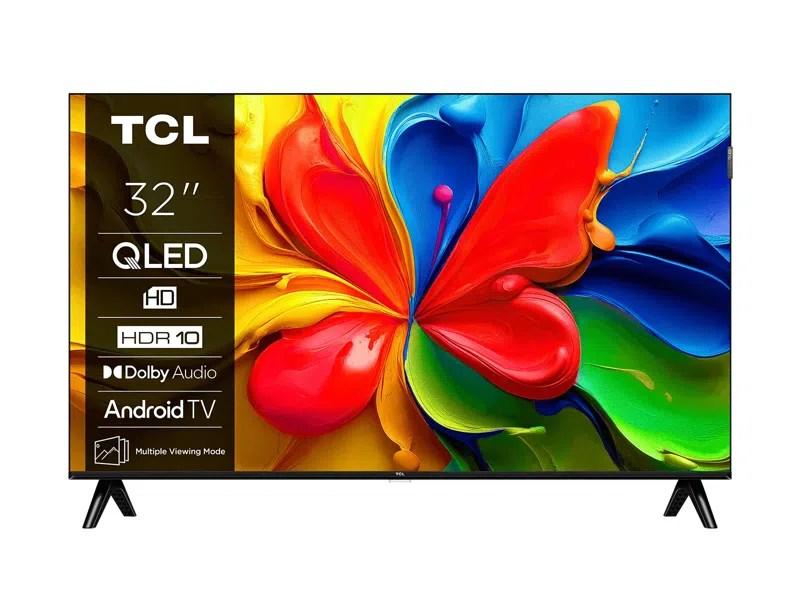 TCL 32V4C - 32 Diagonal klasse V4C Series LED-bagbelyst LCD TV - QLED - Smart TV - Android TV - 720p 1366 x 768 - HDR - Quantum Dot