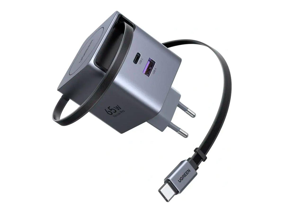 Ugreen Nexode Pro series Adapter 65Watt 1xUSB-A 2.0 2xUSB-C