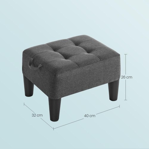 Fodskammel med opbevaring - 40 x 32 x 26 cm