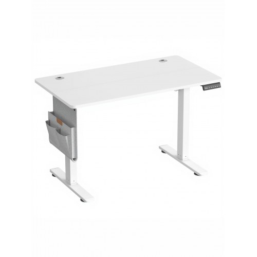 Elektrisk hæve-sænkebord 100 x 60 cm med memoryfunktion og USB-C - cloud white