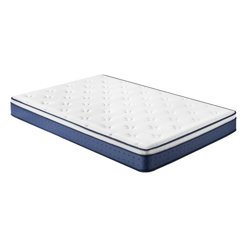 Hybridmadras 140 x 200 x 20 cm med pocketfjedre og gel memoryskum, medium fast H3