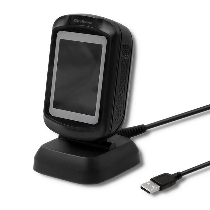 Qoltec 2D stregkodescanner til skrivebord med USB