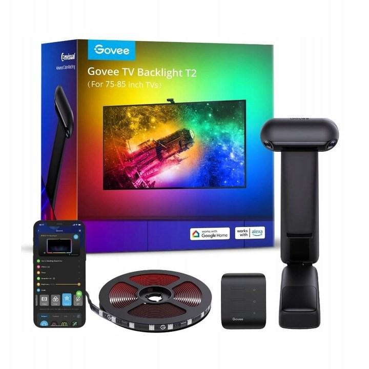 Govee H605C RGBIC LED-bånd til TV 75-85 tommer med Wi‑Fi og Bluetooth
